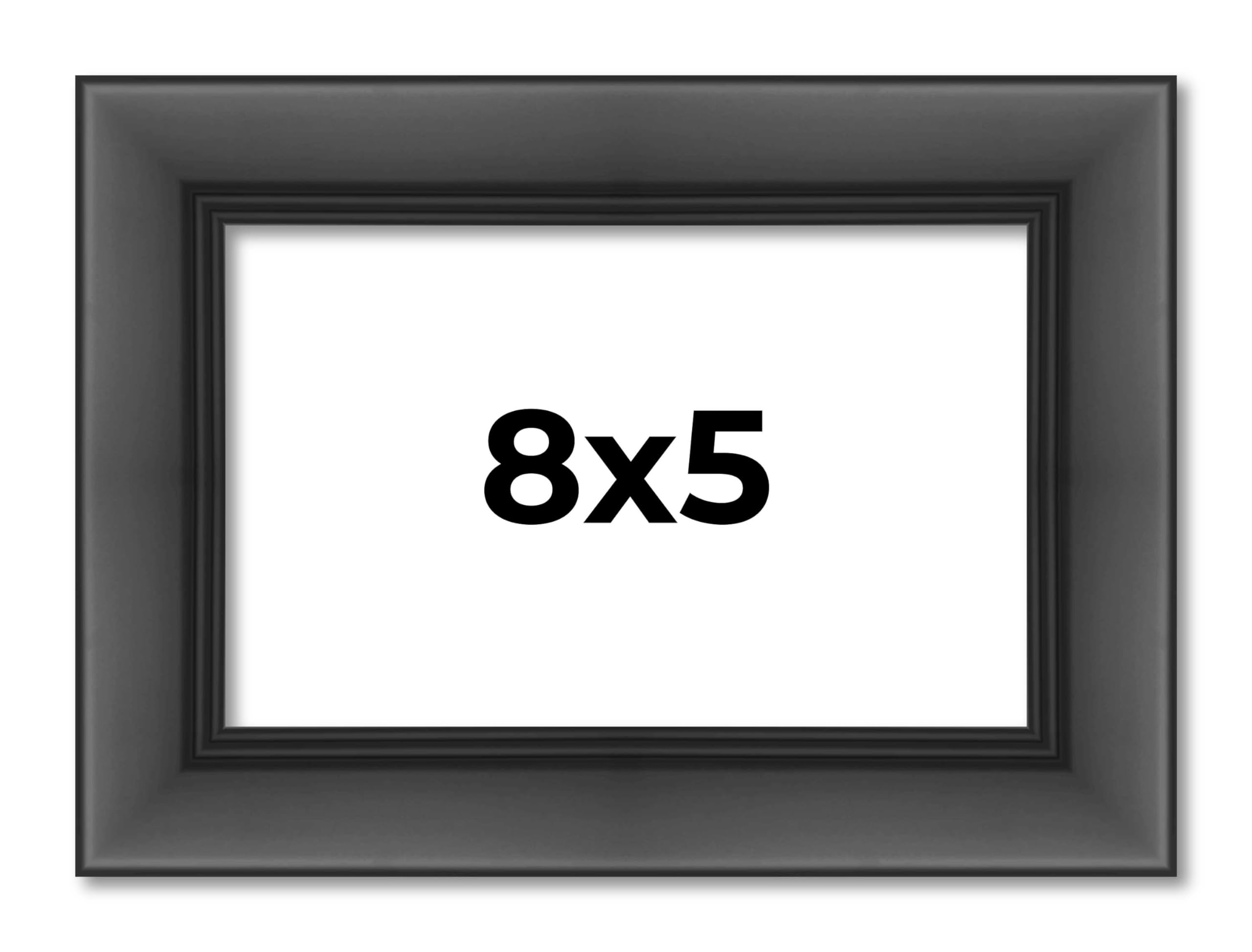 Amazon.com - Poster Palooza 8x5 Inch Frame Black Contemporary Wood